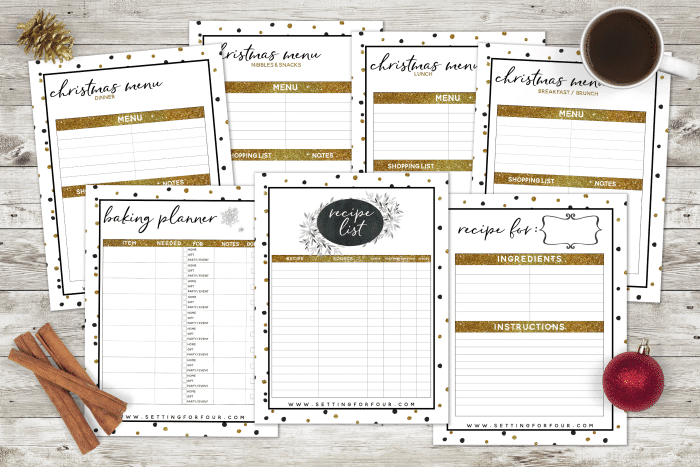 Printable Christmas planner – 27 pages to Organize and Plan the holidays! 