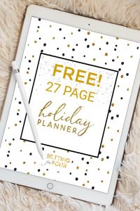 FREE Printable Holiday Planner – 27 Pages to Organize and Plan Christmas!