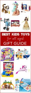 See all the BEST Toys for Kids in this amazing Gift Guide for Kids of all ages! It will make buying your next gift so easy with all the fun choices here! See tech gifts, dolls, Lego, Playmobil, Matchbox and other reputable gifts that fun loving kids will adore!