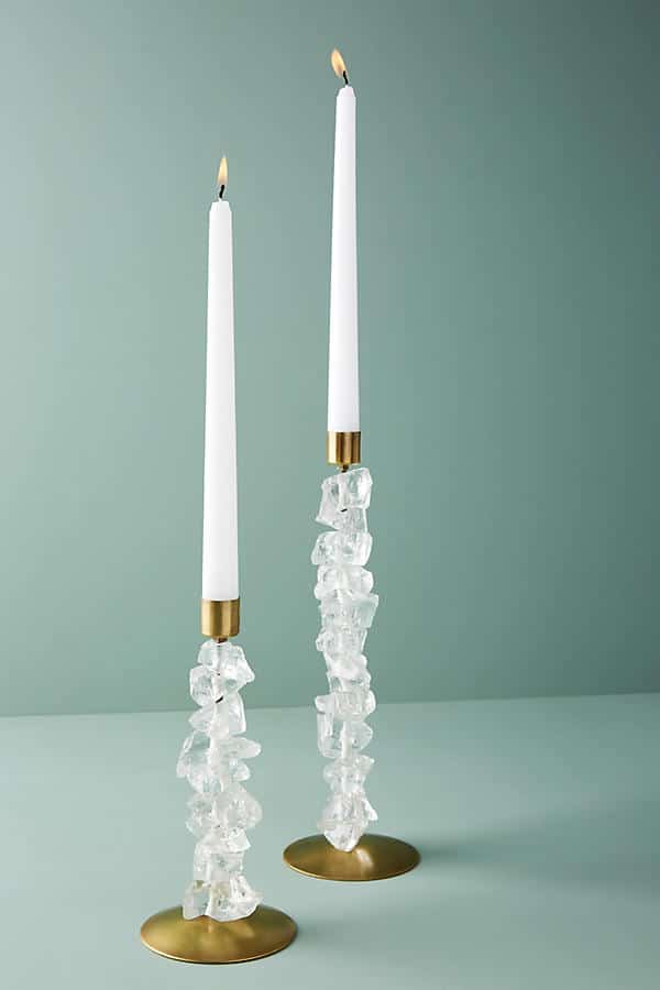 Stunning! Crystal Taper Holder - these are absolutely stunning! What a beautiful gift idea - wedding gift idea too! These will make any tablescape magical.