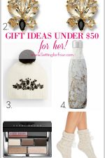 Gift giving doesn't have to break the bank! Take a look at these AMAZING gift ideas under 50 $ that will be sure to please her! Fashion, Beauty and Home Decor Ideas that you'll love to give! For Mom, Wife, Sister, Aunt, Grandmother, Niece, Girlfriend, Teacher, Neighbor.