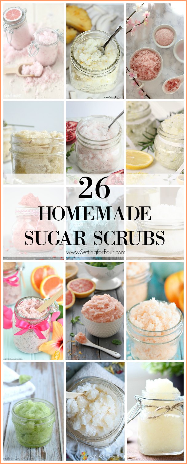 26 DIY Sugar Scrubs to Hydrate Your Skin!