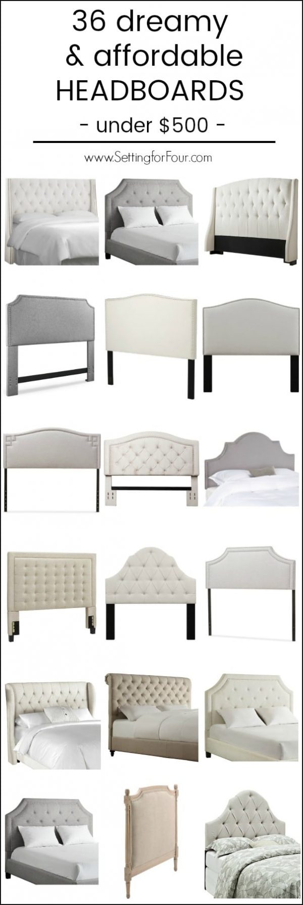 35 Stylish and Affordable Headboards Setting For Four Interiors