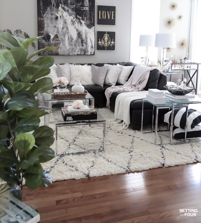 My Living Room Decor Ideas for Spring - Setting For Four Interiors