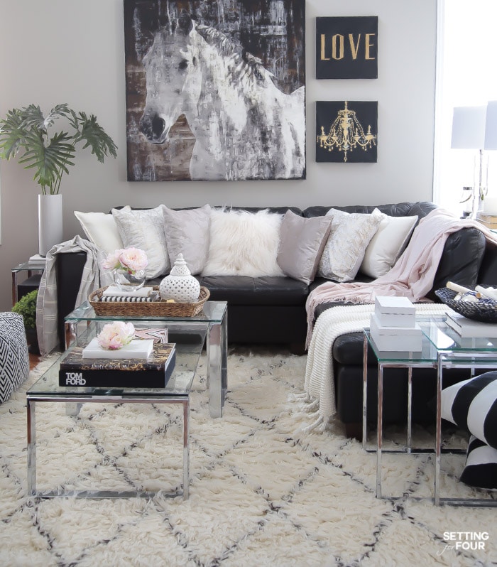 My Living Room Decor Ideas for Spring - Setting For Four Interiors