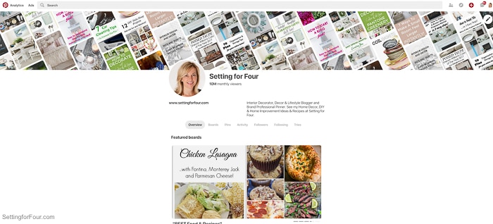 New Pinterest Profile Updates & How To Customize Your New Pinterest Profile  - Setting for Four