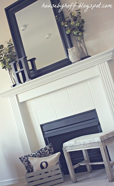 Painting Fireplace Tiles White