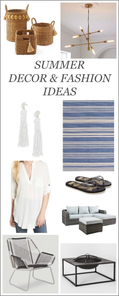 Summer Decor and Fashion Ideas for the Home and Family! Including Memorial Day Weekend Sale Alerts and Savings Codes! #memorialdaysales #onlineshopping #decor #fashion