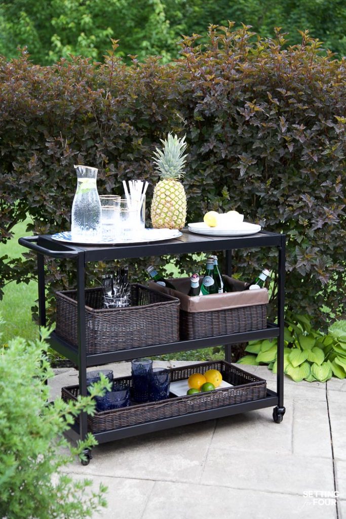 Outdoor Patio Ideas, Patio Furniture and Backyard Decor #outdoor #patio #barcart #backyard #decor #furniture