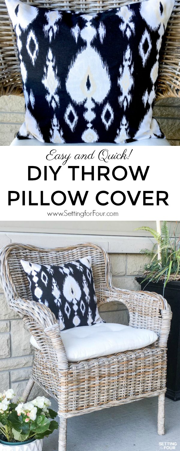 Fabric for Easy DIY Throw Pillow Cover. #diy #tutorial #pillow #decor #decorideas #fabric #sewing