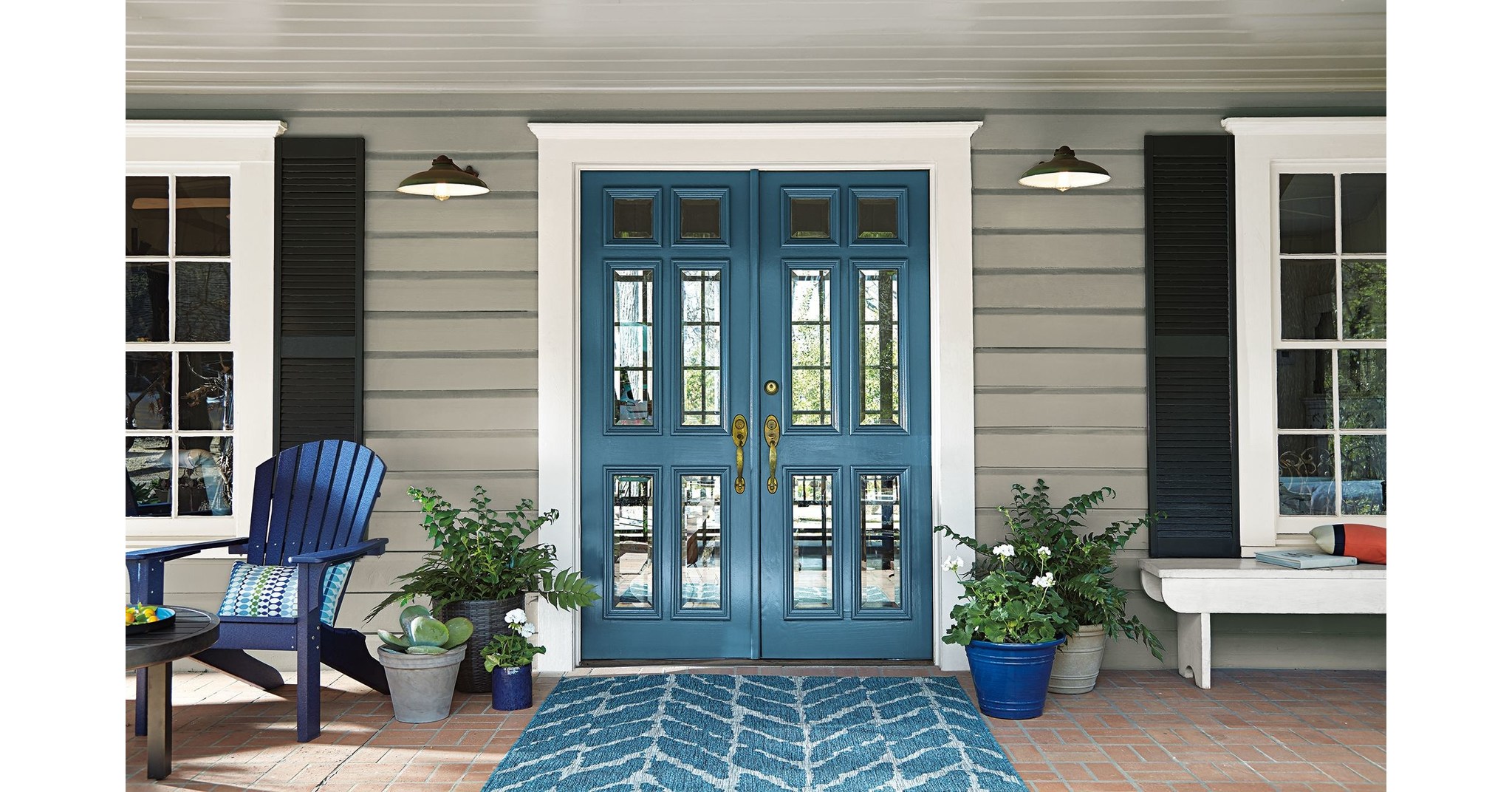 Blue Front Door Paint Color - Behr Blueprint
