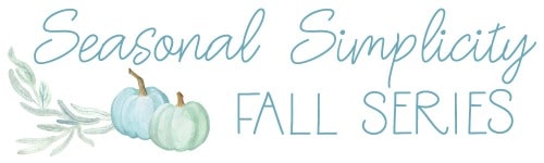 Seasonal Simplicity Fall DIY, craft, recipe and decor blog hop series! #decor #diy #craft #recipes #fall #blogger