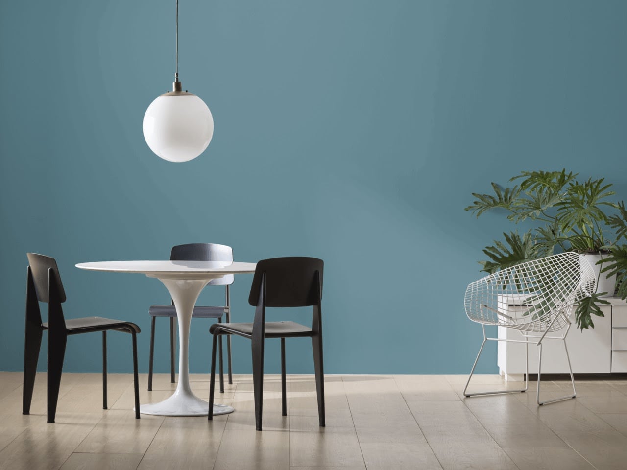 Behr Blueprint Paint Color Idea - Dining room paint color idea