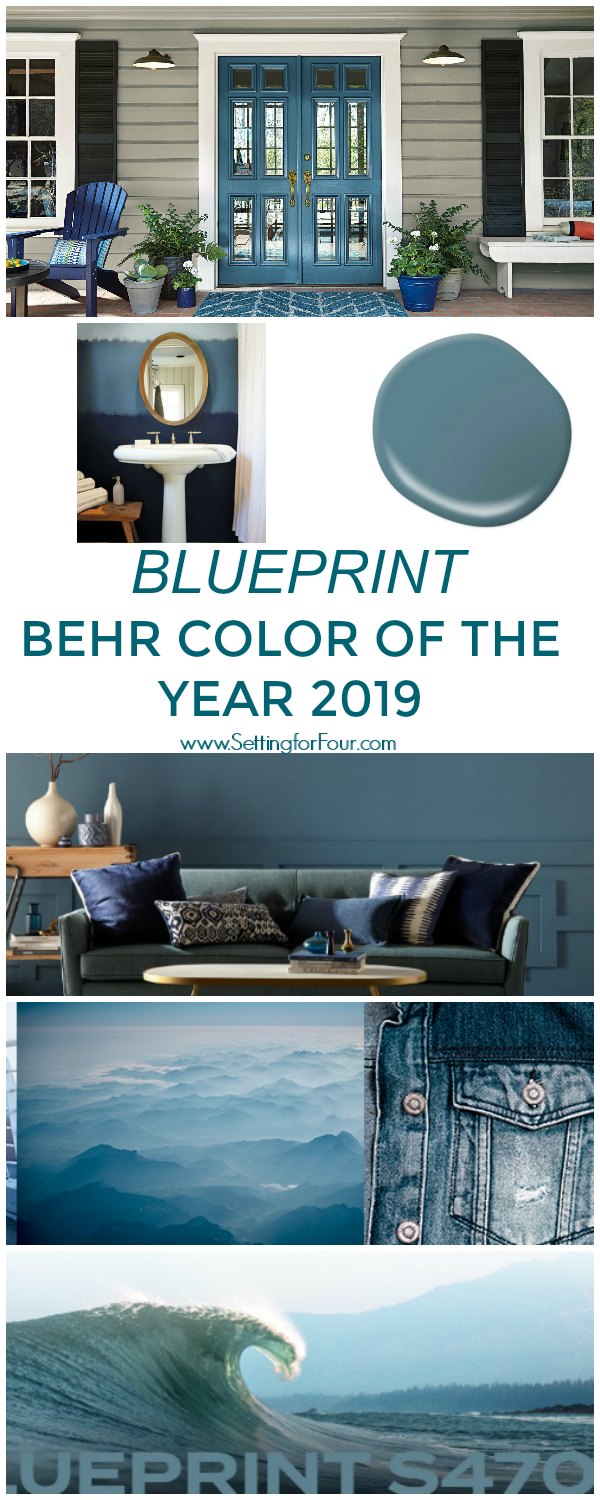 Blueprint Paint Color By Behr - Color Of The Year 2019 #blueprint #color #paint #trends #wallcolor #decor #design #homeimprovement