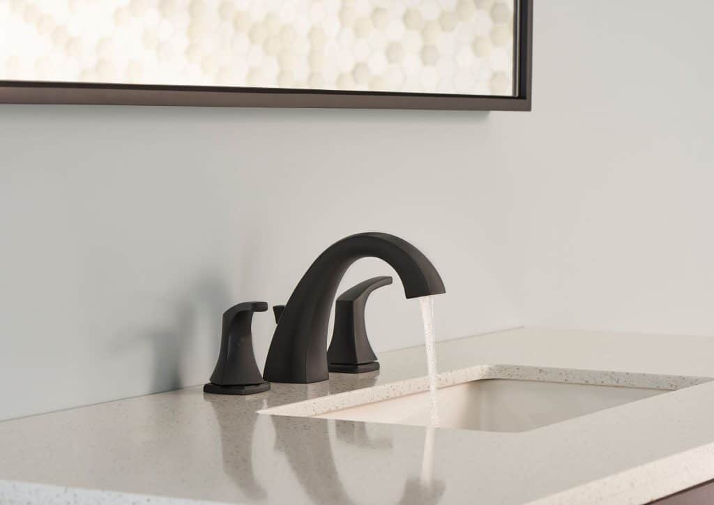 Black faucet - beautiful bathroom plumbing product. #faucet #bathroom #kitchen #plumbing #fixtures #decor #design