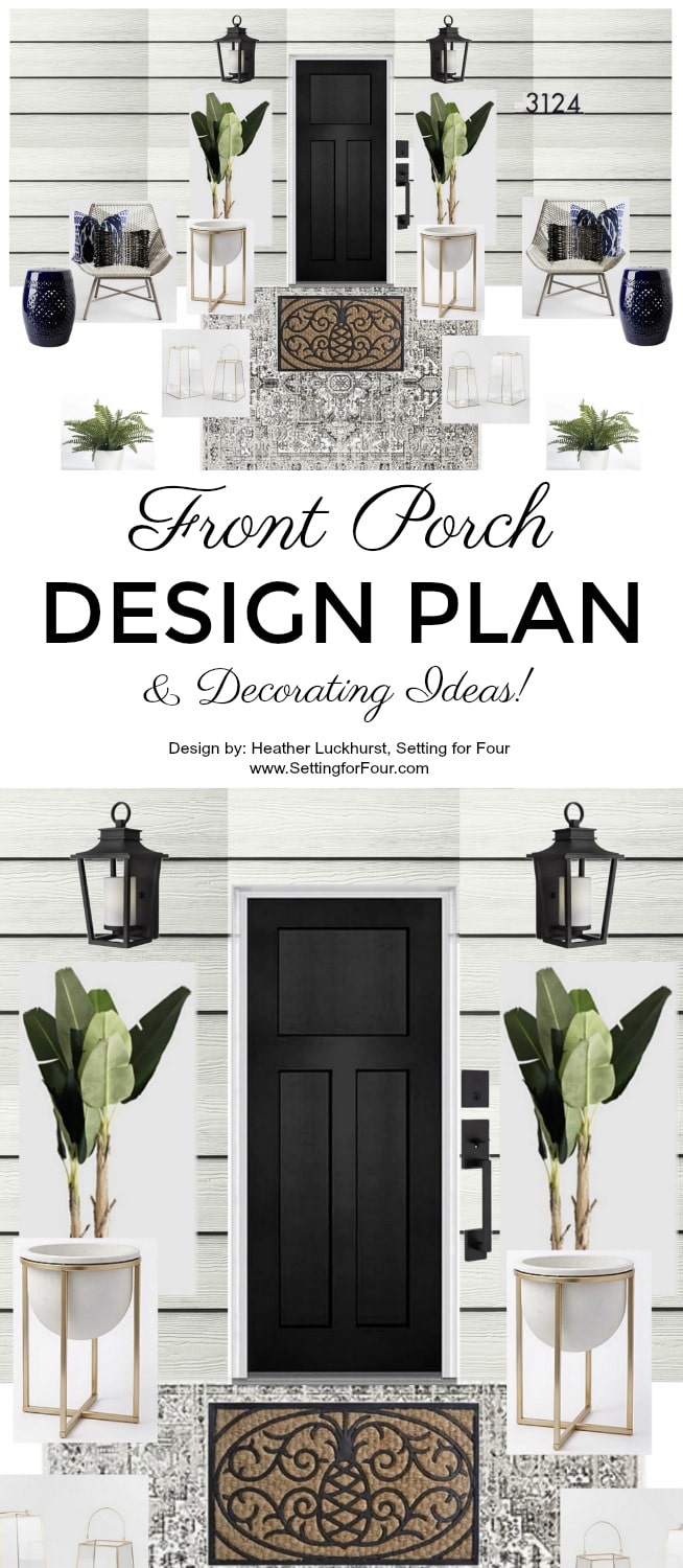 Front Porch Design Plan and Decorating Ideas to Increase your home's curb appeal!