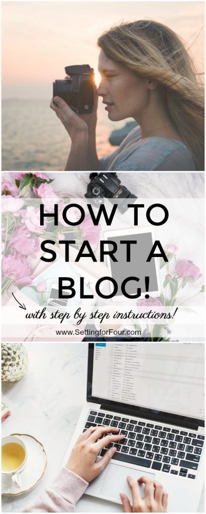 How To Start A Blog! with step by step instructions! #blog #blogging #entrepreneur #business #women #wordpress