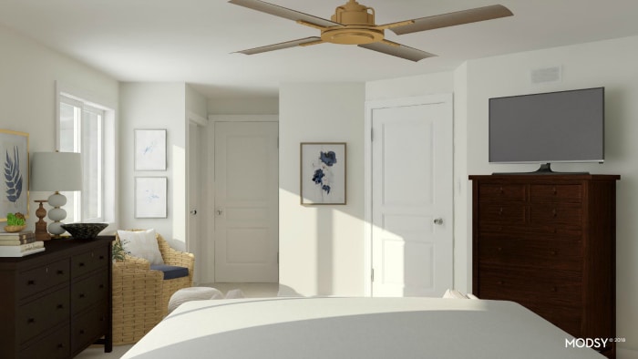 See 9 gorgeous master bedroom design ideas with the virtual 3-D design service Modsy! See pictures of all the beautiful designs and which one I picked! #bedroom #makeover #interiordesign #decor #decorideas #virtualdesign #edesign