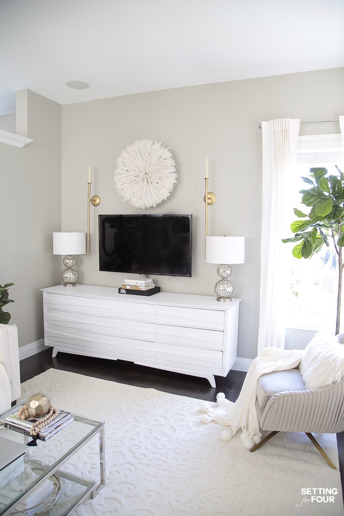 TV Wall Decor Idea Decorate With A Juju Hat Setting TV Wall Decor Idea Decorate With A Juju Hat Setting