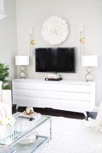 TV Wall Decor Idea – Decorate With A Juju Hat!