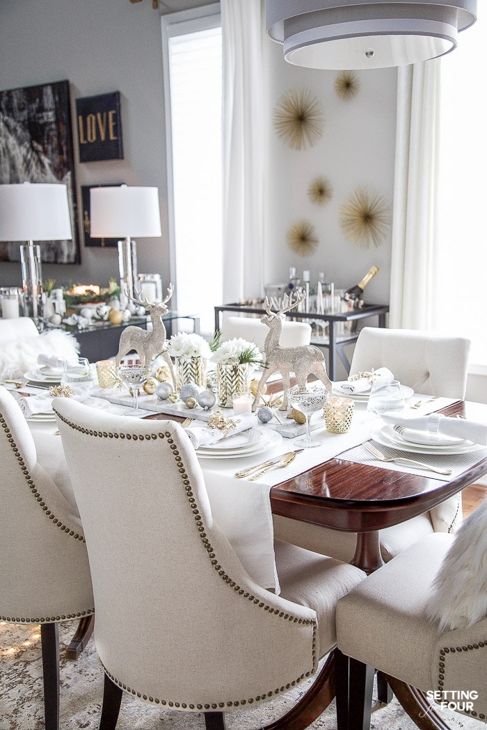 Styled And Set Christmas Table Decor Ideas Setting For Four