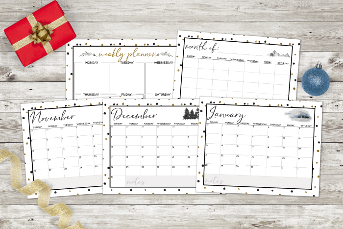 Stay sane with this fantastic Printable Holiday Planner – 27 pages to Organize and Plan Christmas holidays! 