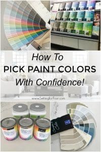 How to pick paint colors with confidence! No more guessing or decision paralysis! Read this valuable guide on how to choose the right colors for your room! #paint #color #home #room #paintingtips #interiordecor #interiordesign #diyhomedecor #colorinspiration