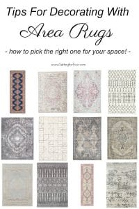 What style of rug is right for your room? How to pick the right area rug for your space! #decor #decorideas #design #interiors #style #rug #arearug #homedecor