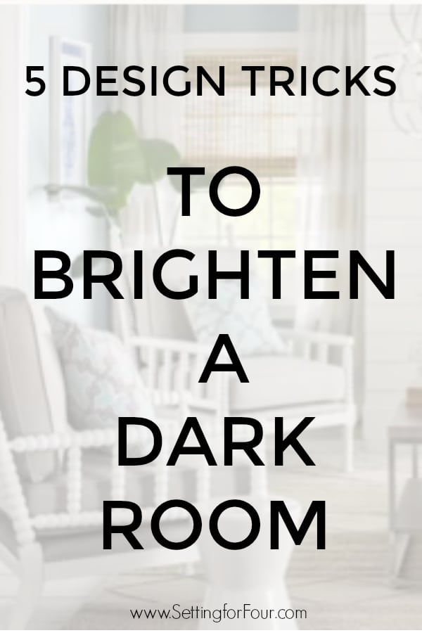 Make a room sunnier instantly! 5 Design Tricks To Brighten A Dark Room! #decor #room #home #ideas #brighten #lighter #dark