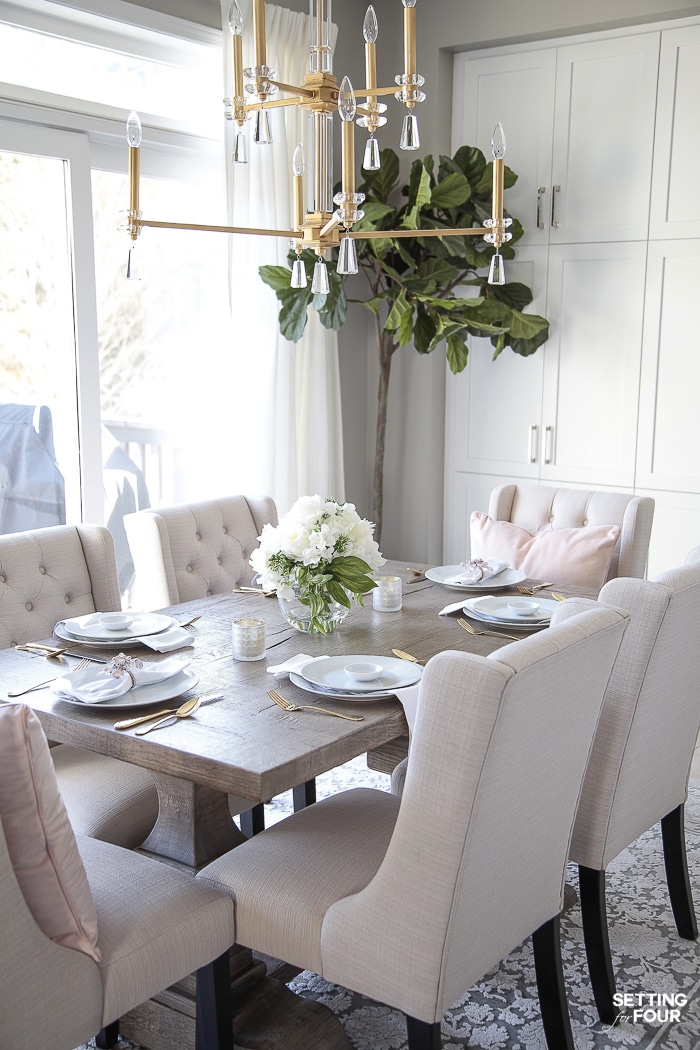 Spring table decor ideas #dining #furniture #ideas #spring #decor #fiddlleaffig