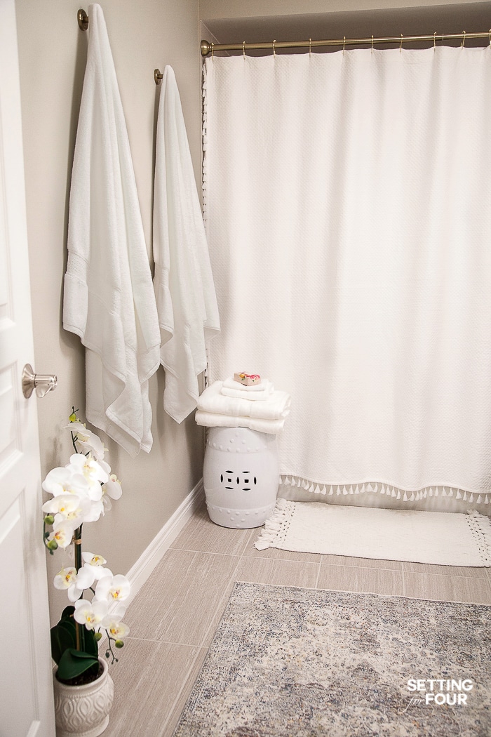 Easy Spring Bathroom Refresh & Bath Towel Giveaway! - Setting For Four  Interiors