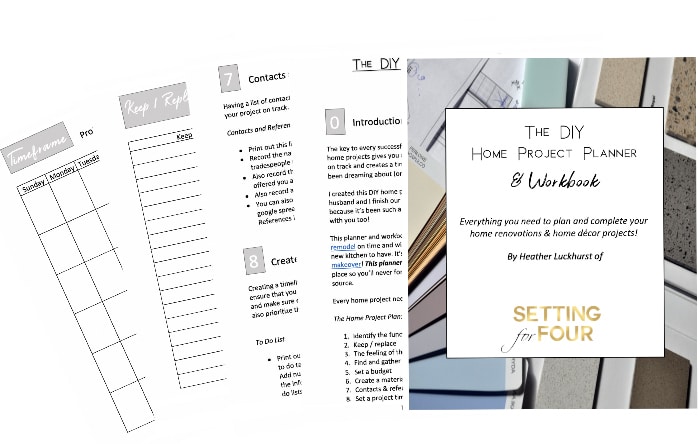 Home Renovation and Remodel Planner Printable.