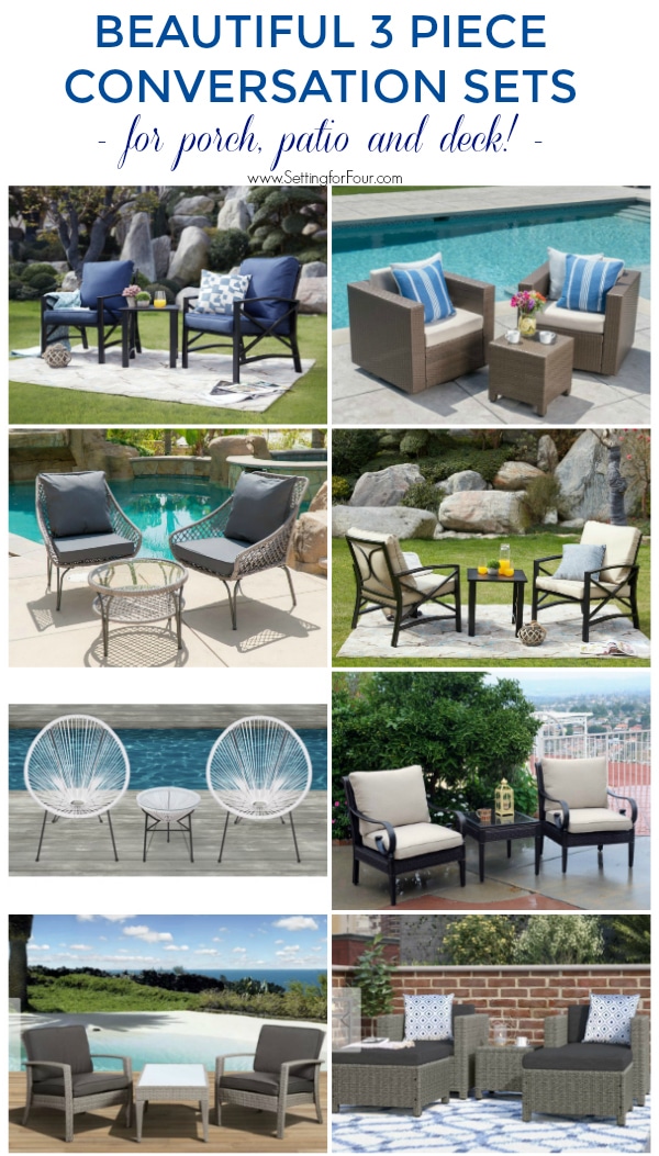 Affordable 3 Piece Conversation Set Ideas For The Patio Porch