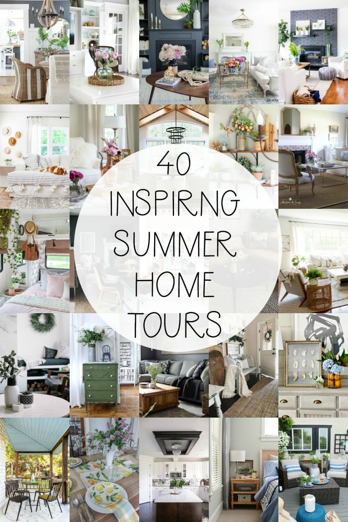 40 inspiring summer home tours with design bloggers graphic