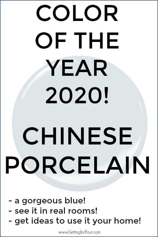 Chinese Porcelain is color of the year 2020 for PPG paints.