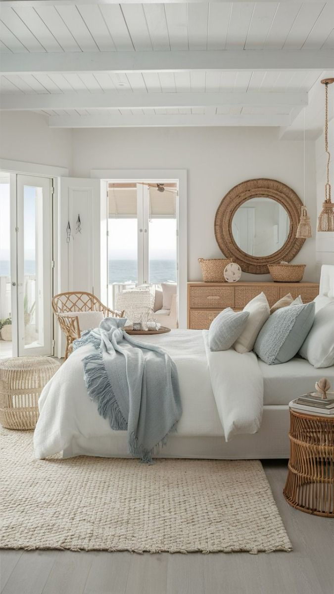 7 Simple Summer Bedroom Decorating Ideas - Setting For Four Interiors, image size:675x1200