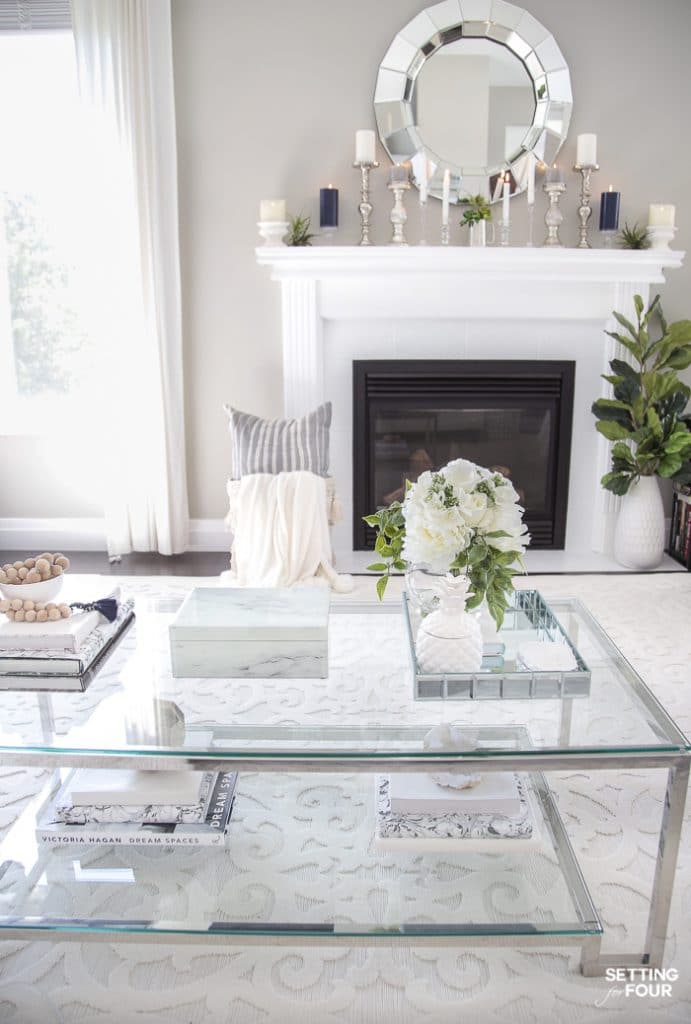 5 Elegant Summer Mantel Decor Ideas - Setting For Four Interiors