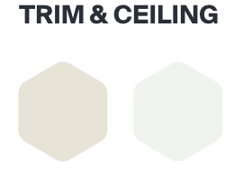 White trim and ceiling paint colors