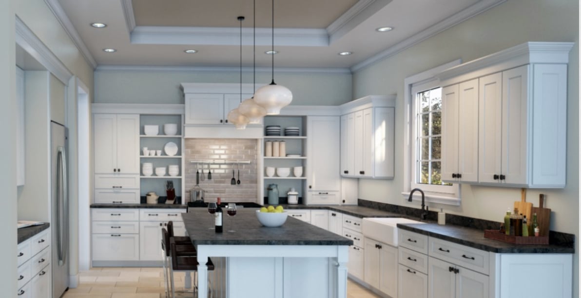 Sherwin Williams Reflection 7661 Kitchen Paint Color