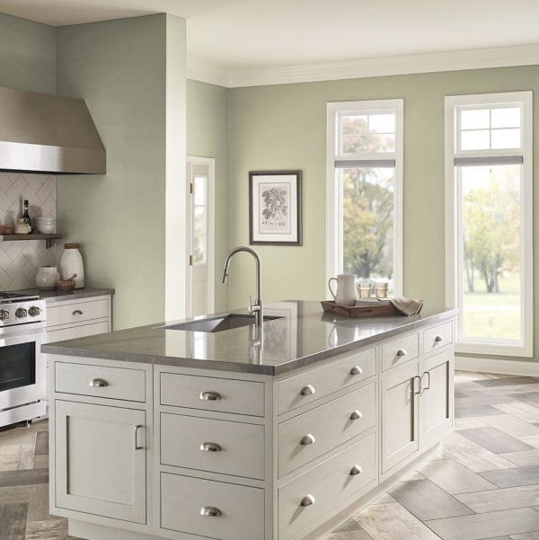 See Back to Nature by Behr kitchen color scheme