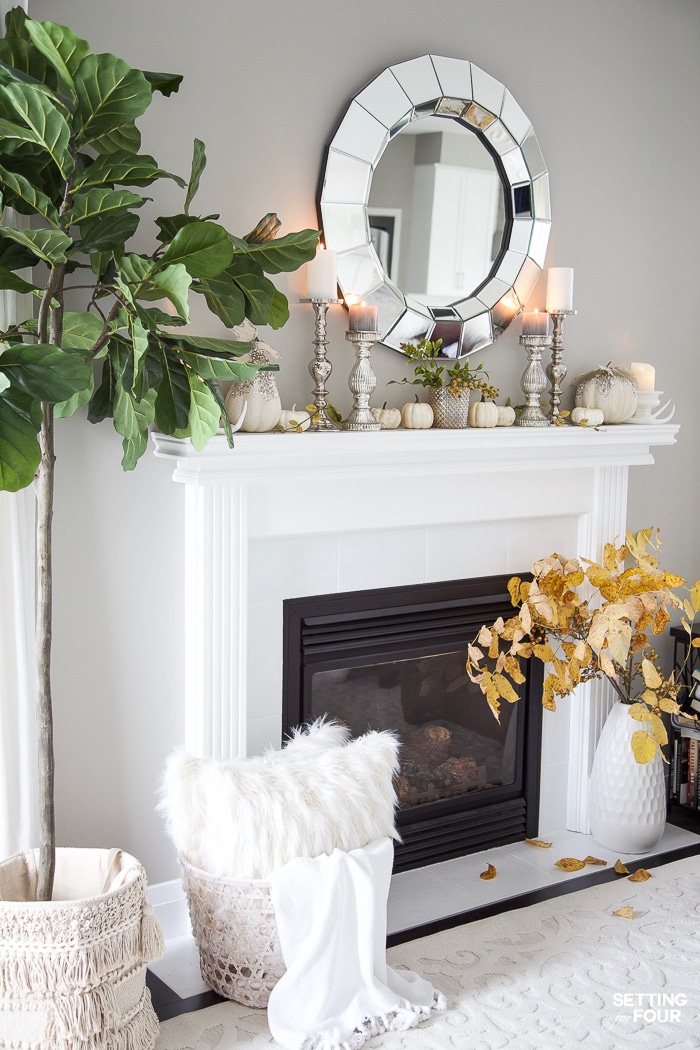  Elegant Fall Fireplace Mantel Decor Ideas To Celebrate Autumn!