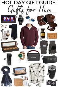 Holiday Gift Guide - Gift Ideas for Him! Christmas gifts for every man in your life! Dad, husband, boyfriend, brother, cousin and friend! stocking stuffers