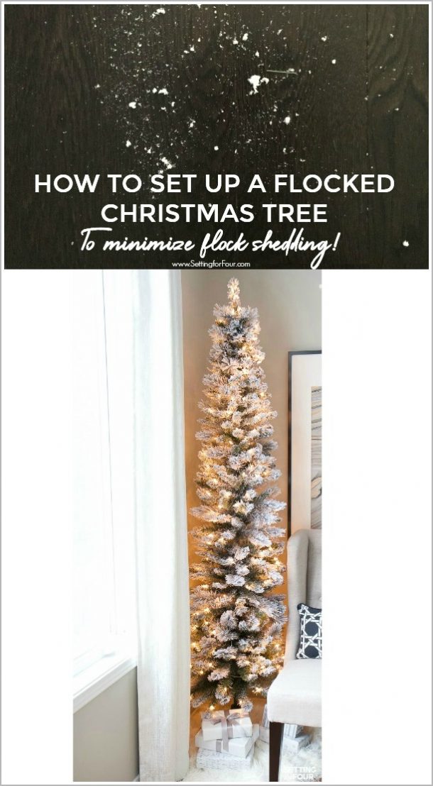 How To Set Up A Flocked Christmas Tree To Minimize Flock Shedding