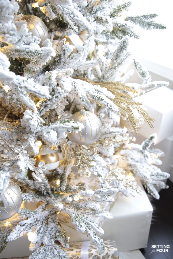 How to decorate an elegant traditional Christmas tree with a designer look!