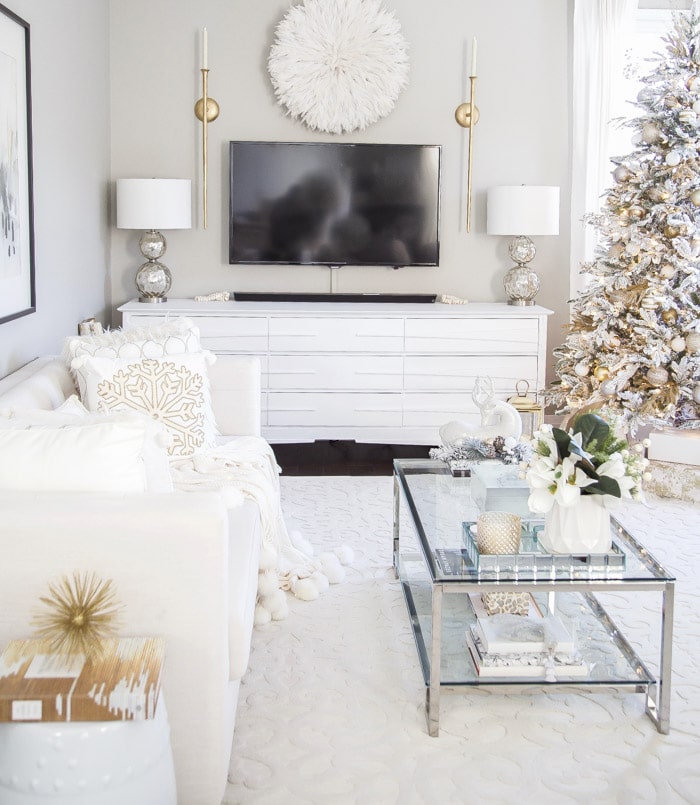 Modern Christmas Living Room Decor Ideas.