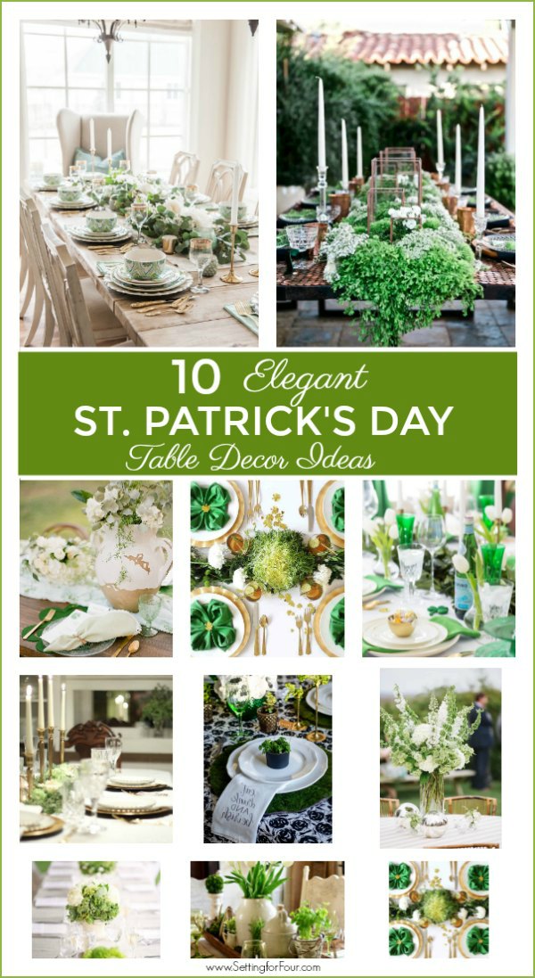 St. Patrick's Day Decor with Flowers