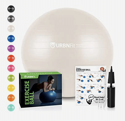 Cheap home gym must haves - Exercise Ball with Workout Guide and Quick Pump