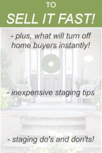 Inexpensive Ways To Stage Your Home to Sell Quickly!
