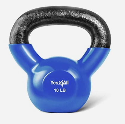 Small Space Home Gym essential equipment - Vinyl Coated Kettlebell.