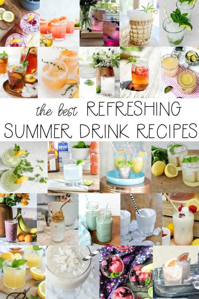 Best easy drink recipes for summer alcoholic and nonalcoholic versions!